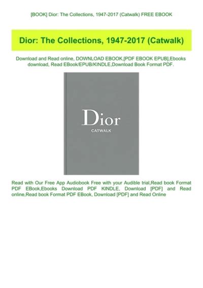 dior catwalk book kmart|Dior the collections 1947 2017.